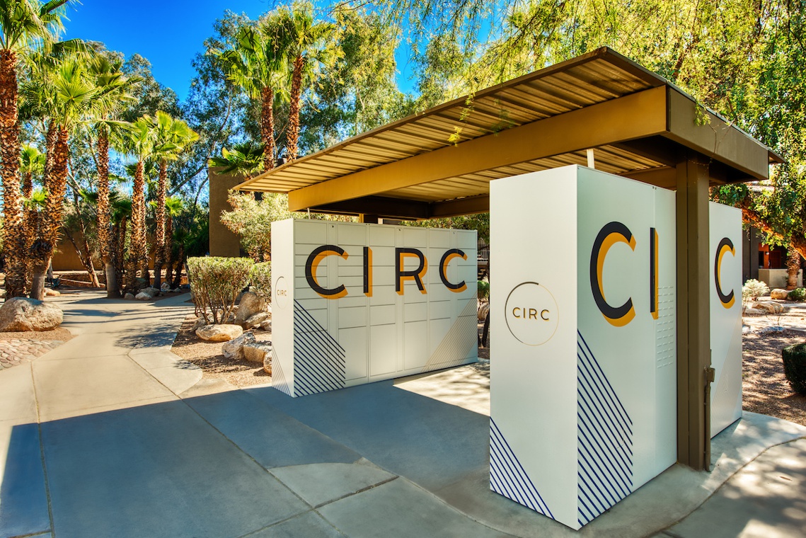 Exterior signage for CIRC apartment building